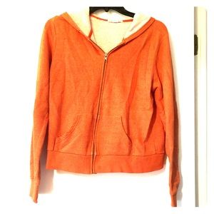 Orange full zip jacket